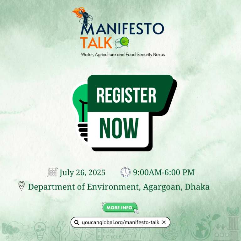 Register Now: Manifesto Talk on Water, Agriculture and Food Security Nexus